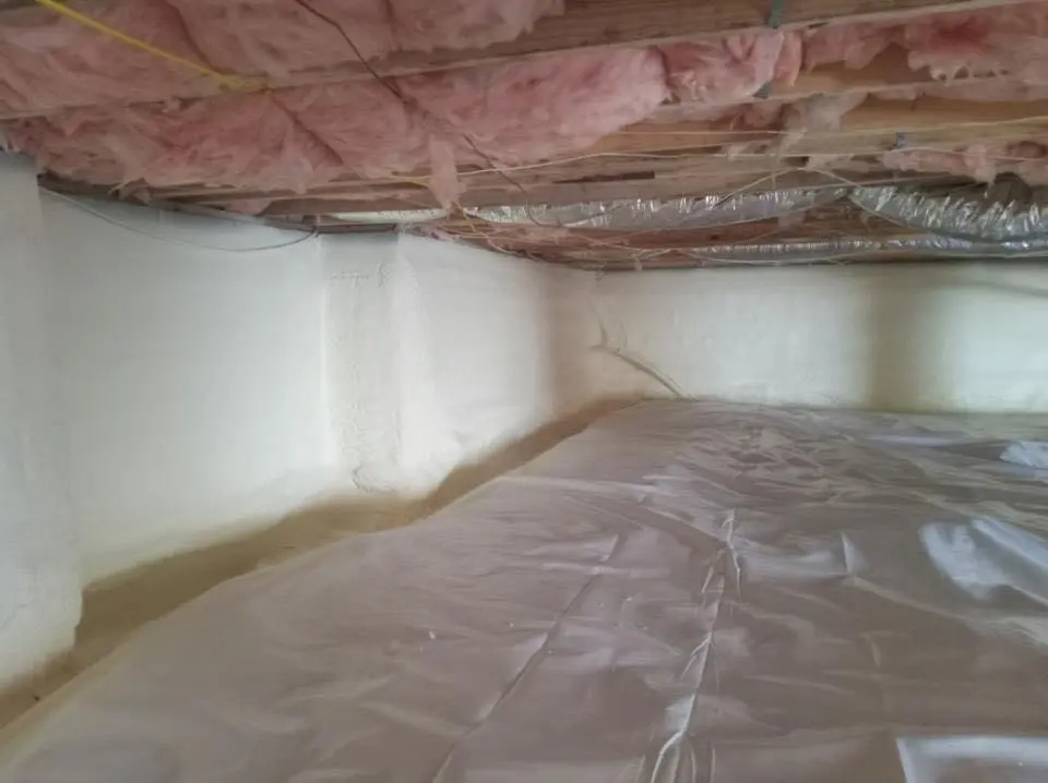 Crawl space encapsulation with closed-cell spray foam for Attic Insulation in Forks