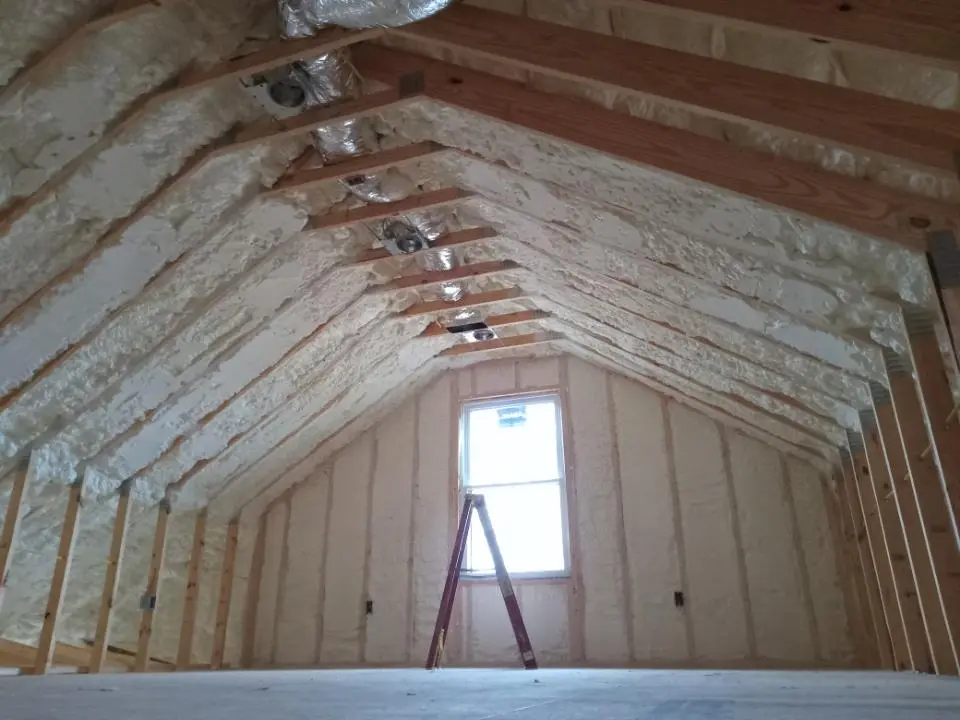 Spray foam roofing application for Crawl Space Insulation project in Forks